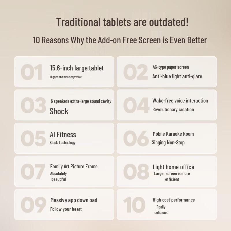 XiaoDu TianTian 15.6-inch AI Smart Display CN plug (adapter included)