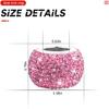 XINLIYA 4 Pack Car Headrest Collars, Bling Car Head Rest Collars Rings Decor, Rhinestone Car Head Rest Collars, Interior Car Seat Accessory, Crystal