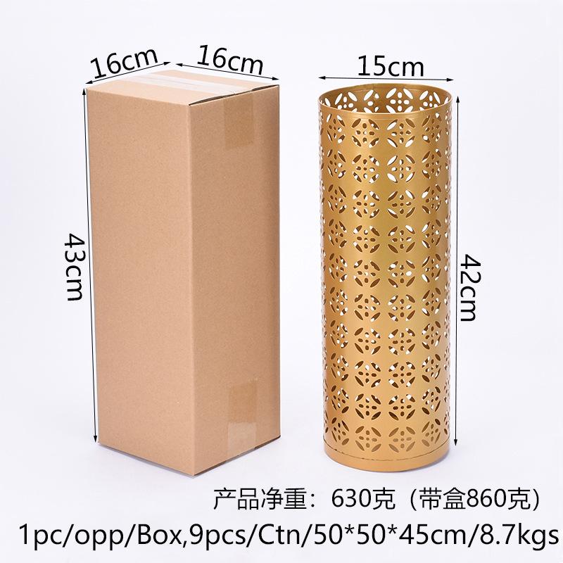 New Umbrella Stand Rack Metal Round Hollow Umbrella Storage Holder Indoor Walking Stick Holder for Home Entryway Office Hotel
