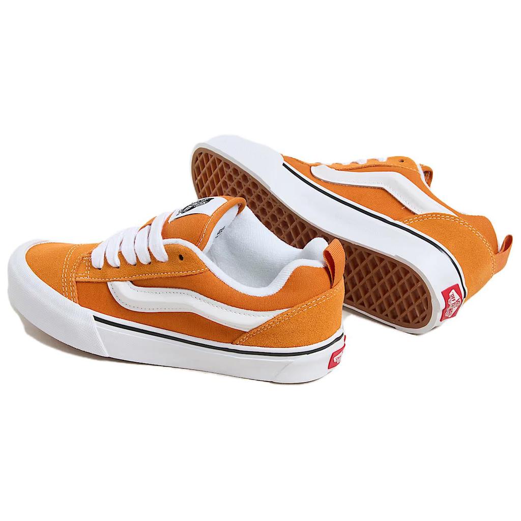 New Vans Knu Skool Abrasion Resistant Low Top Skateboard Shoes Unisex Orange VN000D6Z52K