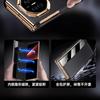 Αναδιπλούμενη Δερμάτινη Θήκη Flip Phone για Huawei Mate XTS Παράθυρο Smart View Αυτόματος Ύπνος/Εγρήγορση Απάντηση Χωρίς Χέρια Αντικραδασμική Επαγγελματική