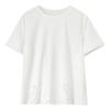 Women's Embroidered Round Neck Short Sleeve T-Shirt