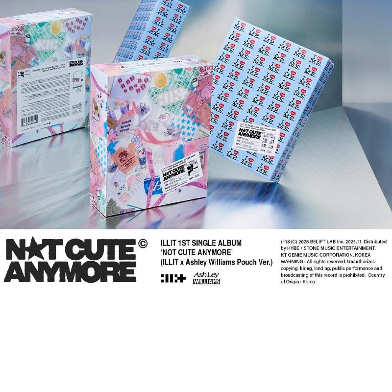 ILLIT – NOT CUTE ANYMORE (ILLIT x Ashley Williams Pouch Ver. - 2 Types)