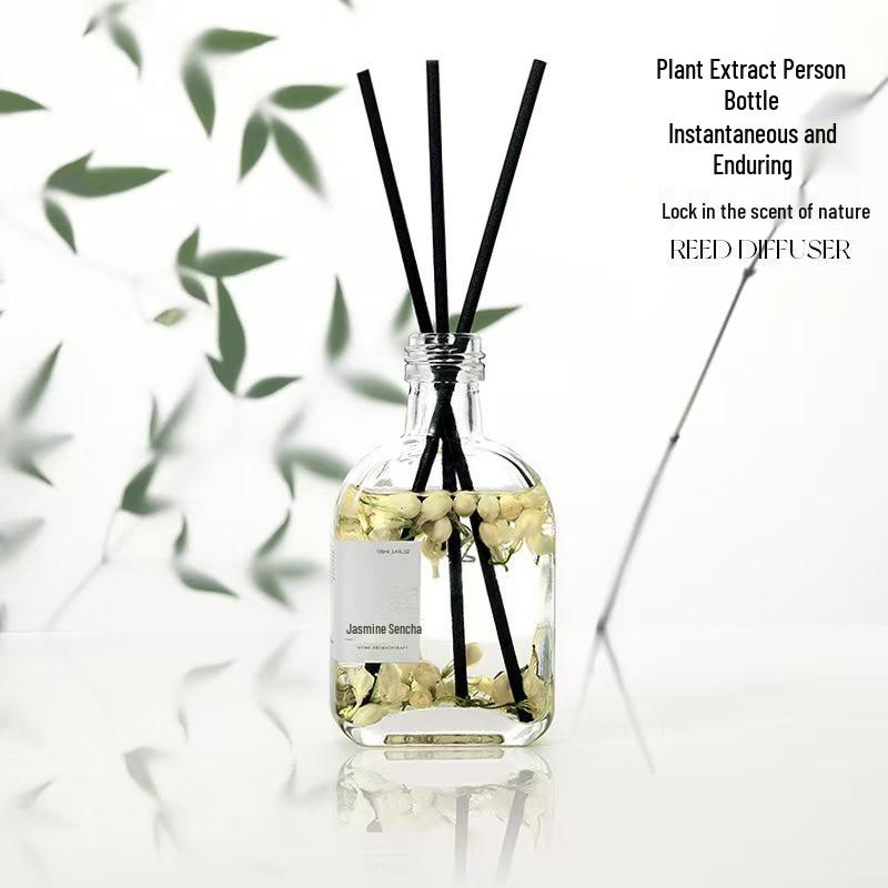 Rose Scented Rattan Diffuser - Long-lasting Aroma for Hotel, Bedroom, or Home Decor