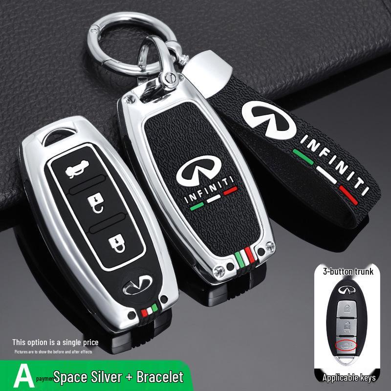 Infiniti Schlüsselhülle: Kompatibel mit Q50L, Q70, QX50, QX60, FX35 - Metallgehäuse & Schlüsseltasche