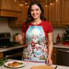 Christmas Claus Print Apron Waterproof And Stain-Resistant Household Christmas Apron