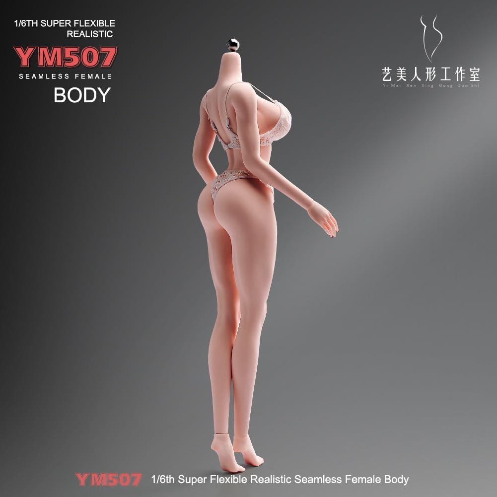 1/6 Maßstab Weiblicher Körper, 12-Zoll Muskel Fitness Super Flexibel Nahtlos Helle Haut Figur Edelstahl Skelett Miniatur Soldat Action Figur Modell