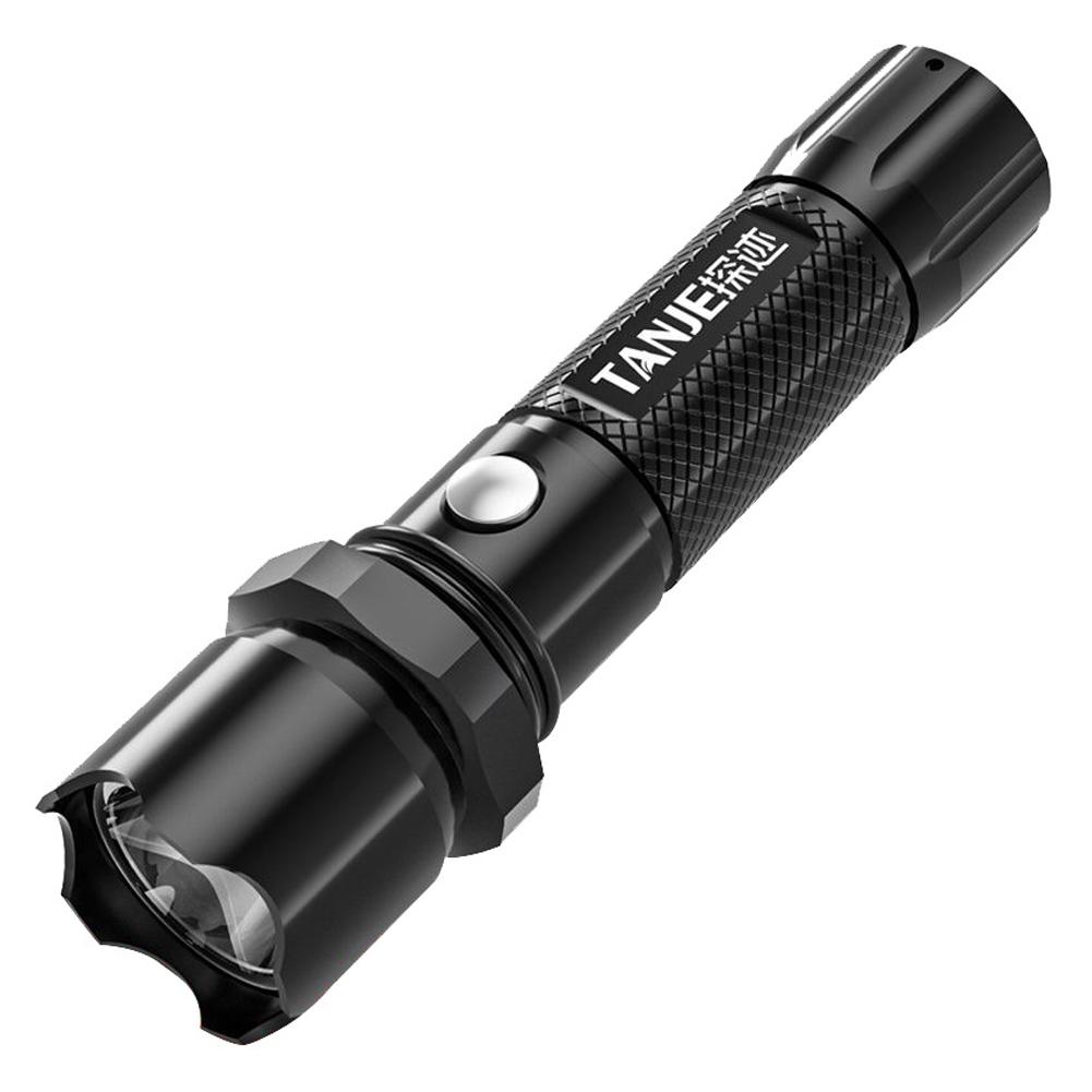 LED Tactical Flashlight USB Rechargeable Focusing Light Multifunctional Mode Portable Outdoor Camping Flashlight