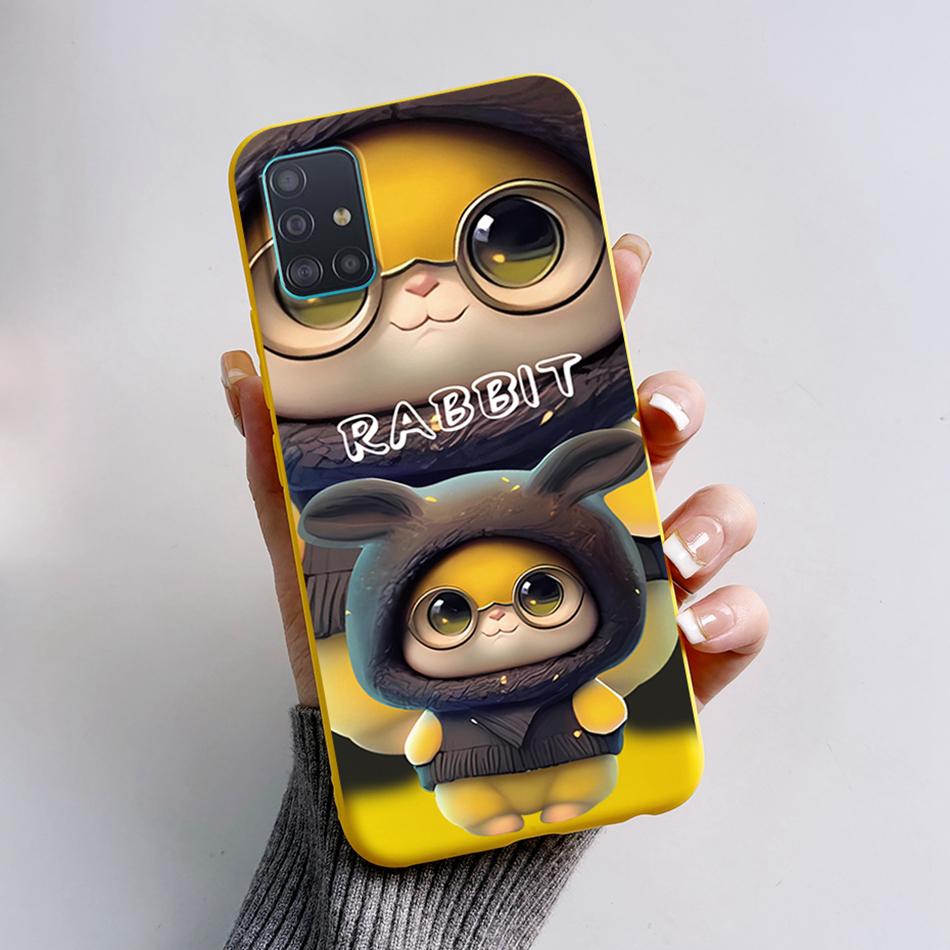 Case For Samsung A51 A71 A31 Phone Case Astronaut Liquid Silicone Full Protection Back Cover For Samsung Galaxy A 51 71 31 Capa