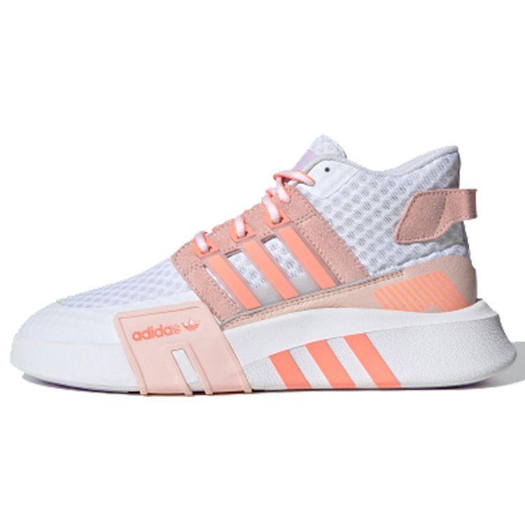 Adidas Originals EQT Fabric Sports Comfort Cushioning Mid-Top Lifestyle Casual Shoes Women Casual Shoes White Ice-Pink FX3777 36⅔