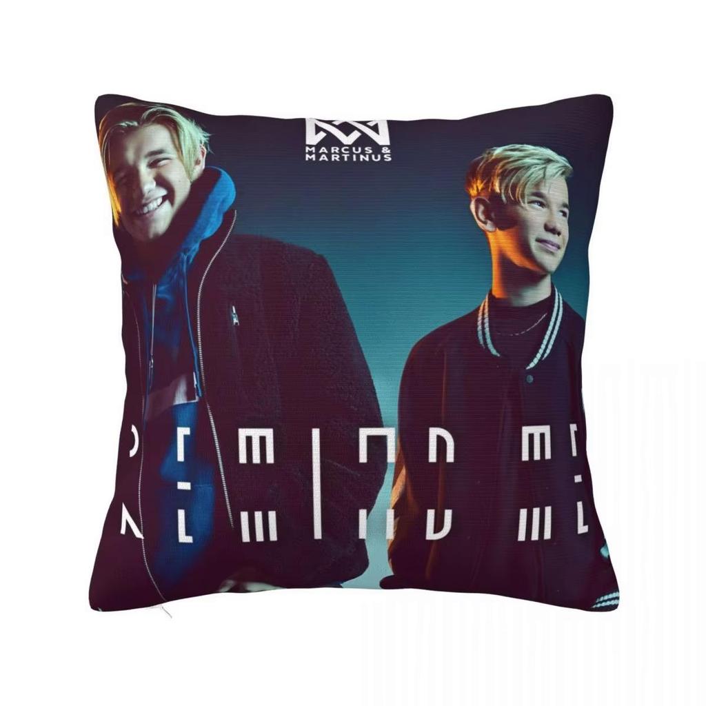 Marcus En Martinus Zweden Kussensloop Dubbelzijdig Bedrukken Polyester Kussenhoes Cadeau Sierkussenhoes Huis Vierkant
