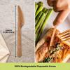 Premium Quality100% Biodegradable Knives Made of Vegetable Fibers 100 PCS of 6.7 Long HeavyDuty and Splinter Free EcoFriendly K
