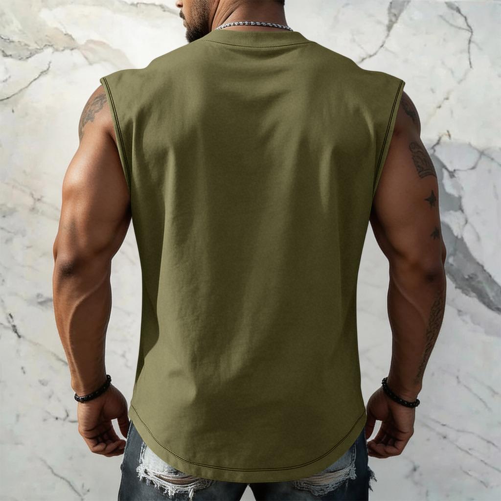 Men Sleeveless Tank Top Loose Fit Casual Streetwear Summer Beach Holiday Daily Wear Printed Graphic Muscle Shirt