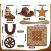 Cowboy Cake Topper Western Theme Party Decoration Supply, Pick Inserts Cupcake