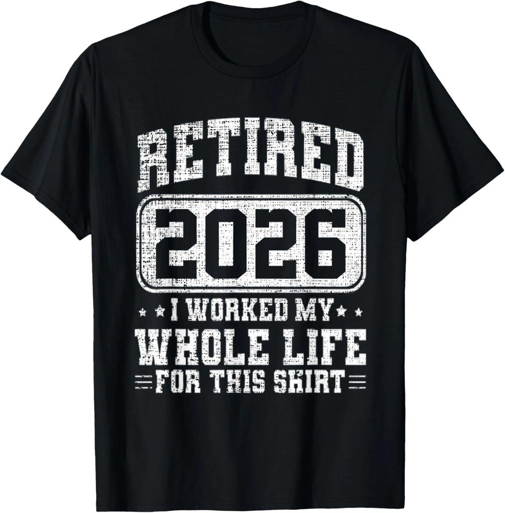 Unisexs Unisex Retireunisext Best Retired 2026 T Shirt Streetwear Oversized Tee Summer Casual Cotton Gen Z Alpha Brain Top Rot Humor