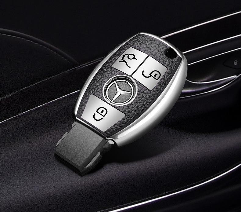 Mercedes Key Case Cover for GLC260L, E-Class E260L, C200L, GLE320, GLA200, S-Class, Viano