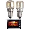 2pcs 15W Pygmy Light Bulbs E14 Lamp Filament Light Bulb Incandescent Bulbs  Oven