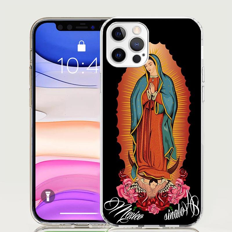 Jungfrau von Guadalupe Jungfrau Maria Handyhülle für Apple iPhone 17 Air 16 15 Plus 14 + 13 Mini 12 11 Pro Max 7 8 SE 16Max Weiche Hülle