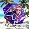 Custom Name Personalized KPop Demon Hunters Print Umbrella, Auto Open Close, 8‑Rib Sturdy Frame, Commute Camping Hiking Use, Birthday Gift