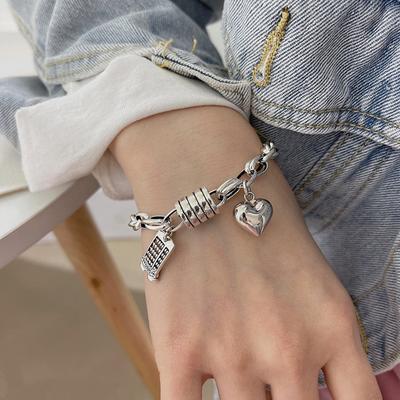 Retro Cylinder, Love, Fortune, Abacus, Pendant, Bracelet, Personality, Versatile Design, Men's and Women's Style