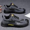 2025 Summer New Labor Insurance Shoes Men Wear Work Shoes Wear-resistant Lightweight Non-slip Wear-resistant Versatile Casual Shoes Outdoor Shoes
