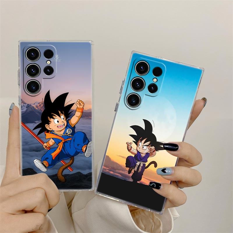 Little Goku Anime Drawings Dragons Balls Z S26 Ultra Case For Samsung Galaxy S25 S26 S24 S23 Ultra S22 Plus S21 FE Phone Cover