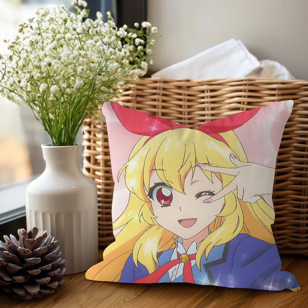 Aikatsu Anime Stitch Lucky Dragon Pillow Cover Sofa Cushion Cover Home Room Decoration Children Gift