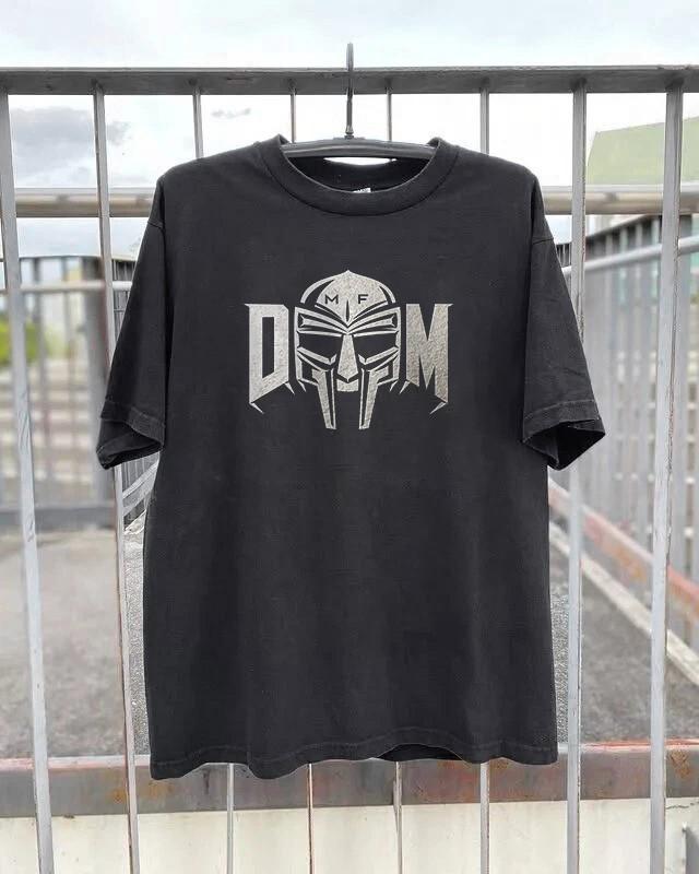 MF DOOM Mask Hip Hop Rap T-Shirt Unisex Black Cotton T-Shirt