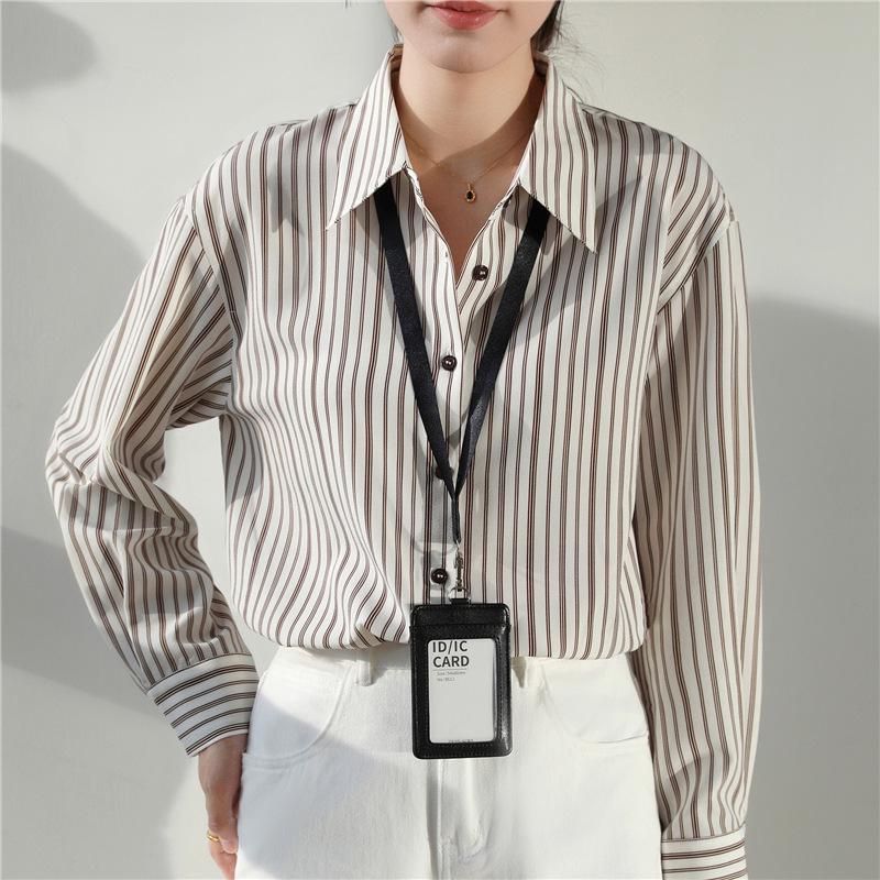 

Salty Stripe Long Sleeve Casual Women s Shirt - Spring/Autumn Sun Protection Small