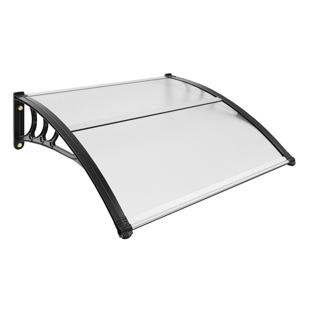 Window Door Awning Canopy 40" x 40", UPF 50+ Polycarbonate Entry Door Outdoor Window Awning Exterior, Front Door Overhang Awning for Sun Shutter, UV,