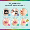 Tatuaże Brokatowe Zmywalne Zestaw Dla Dzieci Samoprzylepne Kryształki