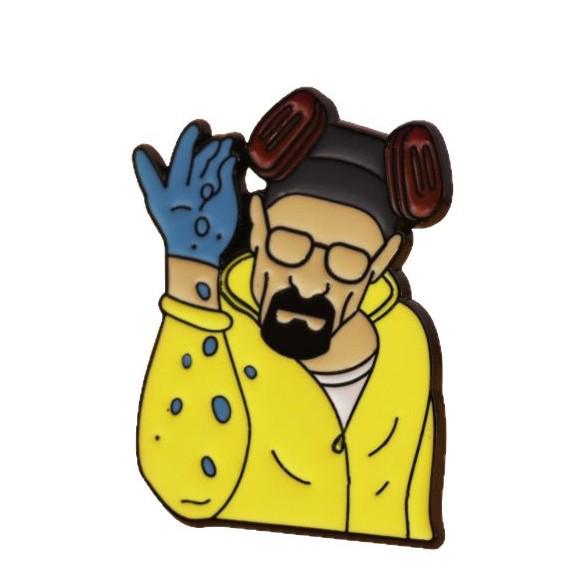 Çizgi Film Filminden Esinlenen Breaking Bad Gaz Maskesi Altın Broş