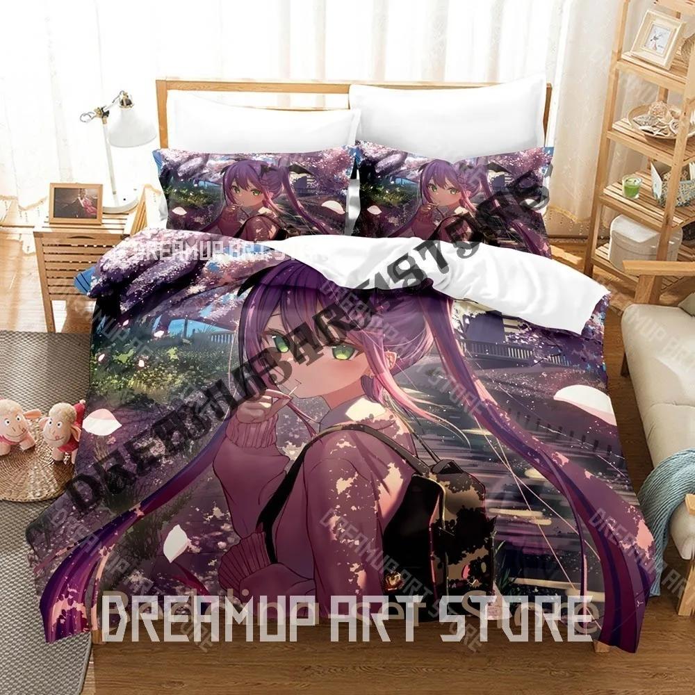 3D Print Tokoyami Towa Bedding Set Single Twin Full Queen King Size Bed Set Adult Bedroom Duvetcover Sets Anime Bed Sheet Set