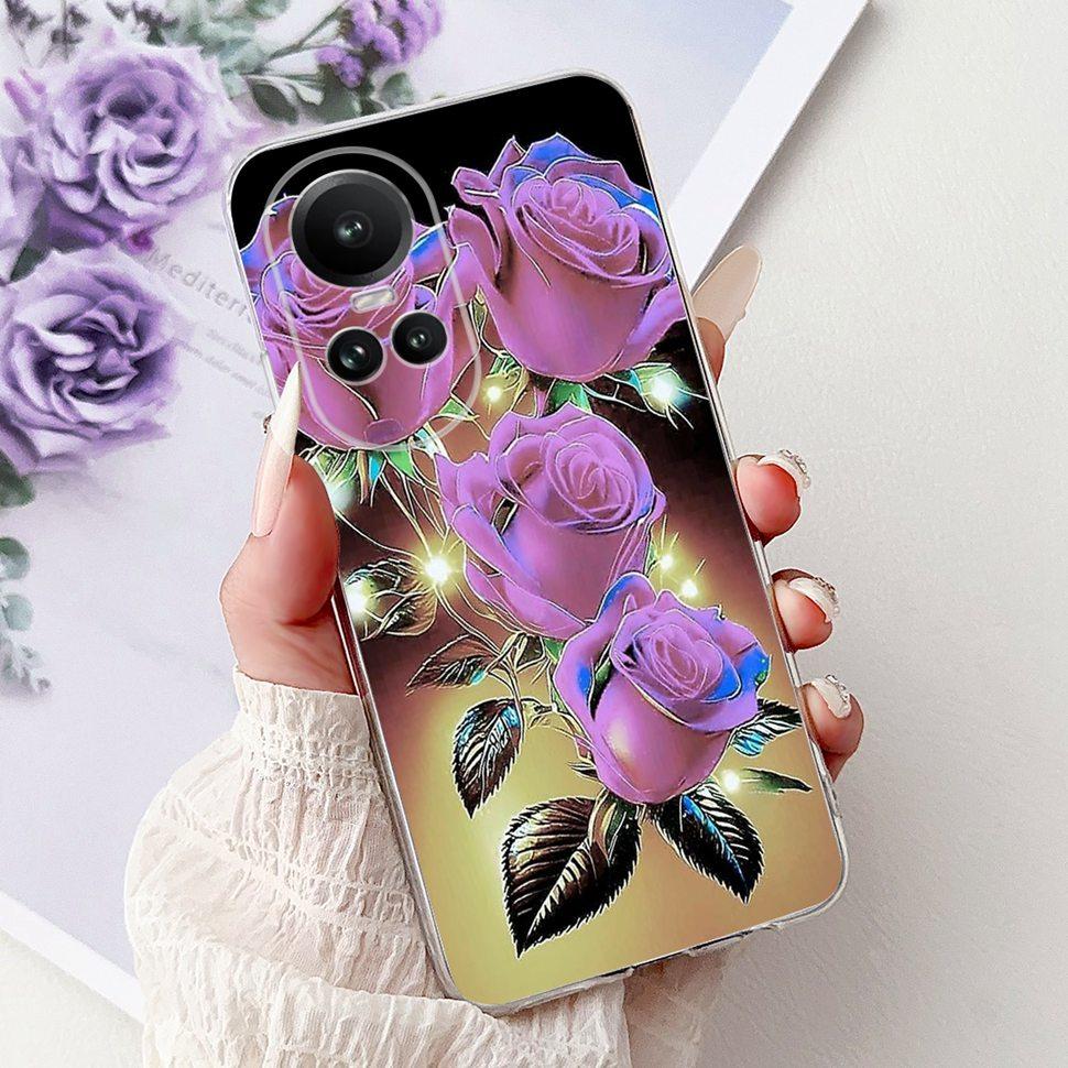 For OPPO Reno10 5G Case CPH2531 Luxury Cat Cartoon Cover Clear Silicone Soft TPU Phone Case For OPPO Reno 10 Reno10 Back Covers