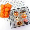 Halloween Silicone Cake Mold Pumpkin Mold Ghost Hat Skull Chocolate Food Baking Tray Mold Cookie Biscuit Cake Baking Mold
