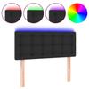 VidaXL LED Headboard Bedroom Furniture Single Bed Accessory Headboard Interior Black 80x5x78/88 3121684