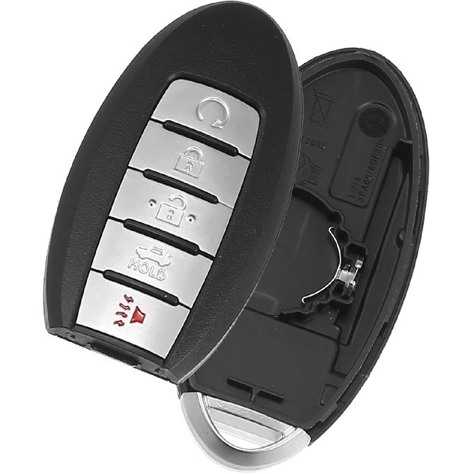 Schlüsselanhänger-Schale für Nissan Maxima 2013-2018 5 Tasten Kunststoff Ersatz | Keyless Entry Fernbedienung Schlüssel Schale 1 Stück