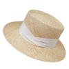 French Retro Natural Treasure Grass Flat Top Top Top Hat Women'S Summer Korea Dongdaemun Foreign Trade Export Panama Sunshade Straw Hat