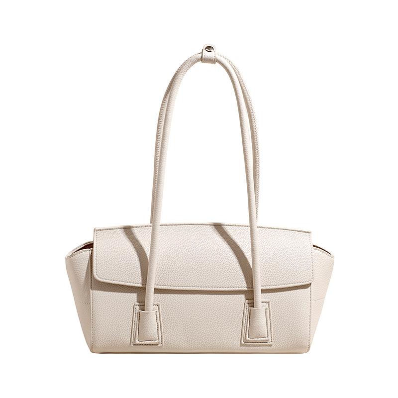 Niche underarm bag, new solid color simple single shoulder bag, casual commuter bag for women