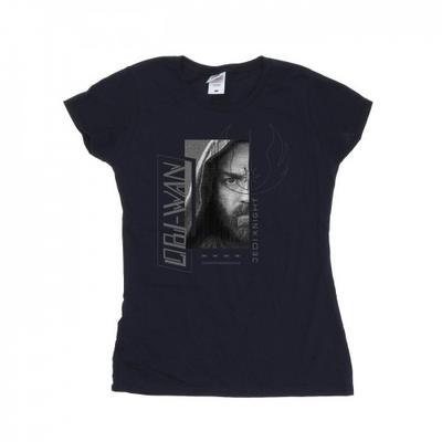 Damen/Damen Obi-Wan Kenobi Jedi SciFi Collage Baumwoll T-Shirt