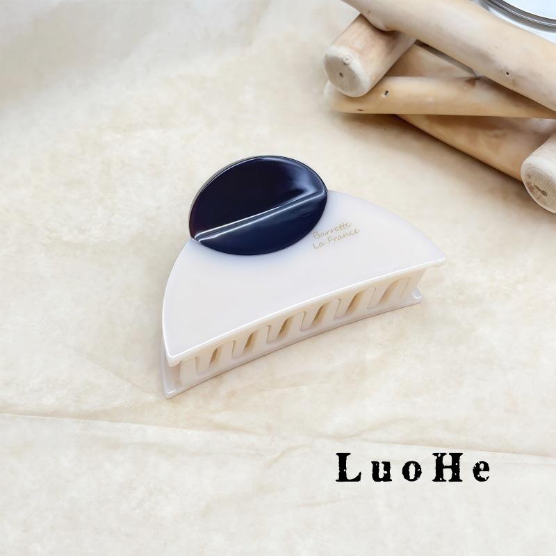 Luohe Jewelry Высококачественный Французский Легкий Люкс Ацетатный Зажим-Клешня для Волос