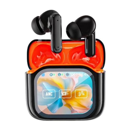 1 Pair Wireless Earphone with Smart Touch Screen Case Noise Canceling HiFi Sound Bluetooth-compatible 5.4