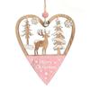 Wooden Xmas Tree Pendant Pentagrams Santa Claus Ornament Christmas Hanging Ornament  Weddings