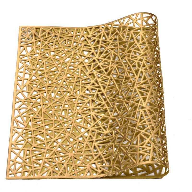 Table Mat Heat-resistant and Heat-resistant Home Decoration Mat Dining Table Bowl Mat Cup Mat Rectangular PVC