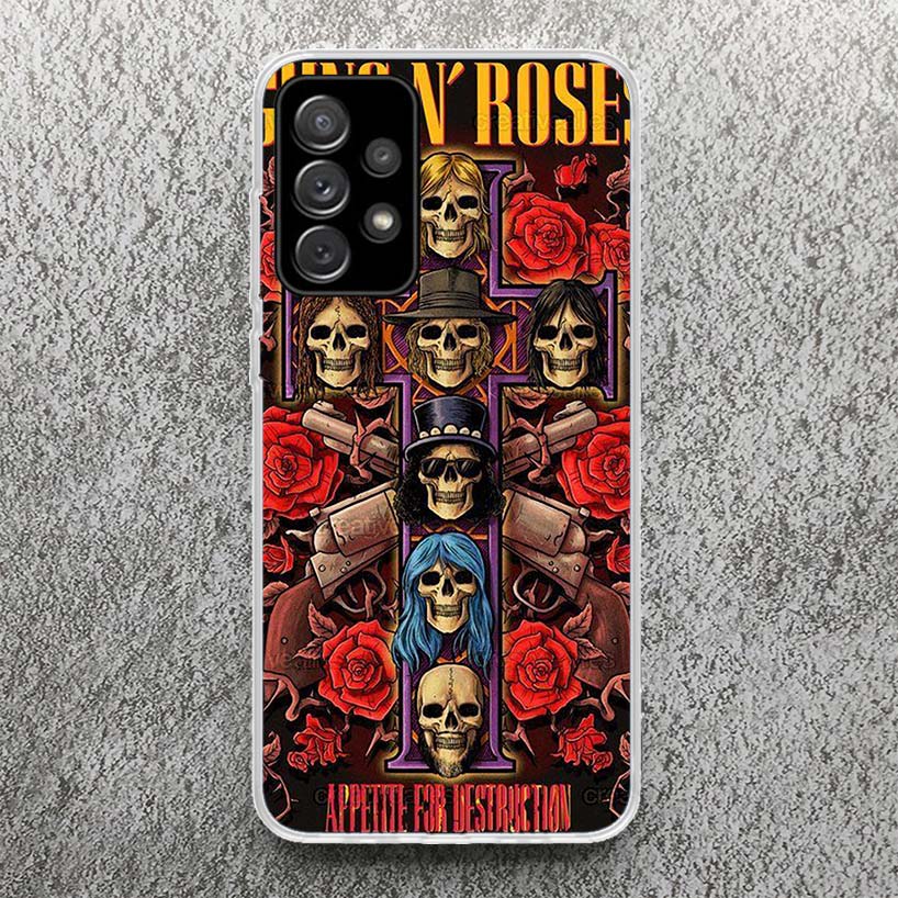 Guns N Roses Good Time Phone Case For Samsung Galaxy A15 A55 A14 A54 A13 A53 A12 A52S A25 A24 A35 A34 A23 A33 A22 A32 A04S A03S