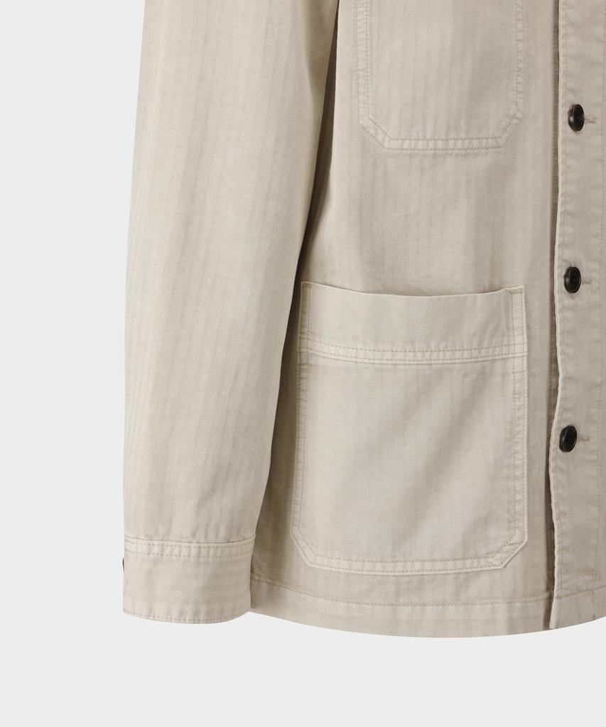 Brooks Brothers Cotton Chore Jacket (Beige) (Bbotmbg103)