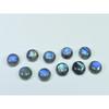 10X10MM Natural Labradorite Blue  Round Cabochon Loose Gemstone 10Pcs Lot C-1024