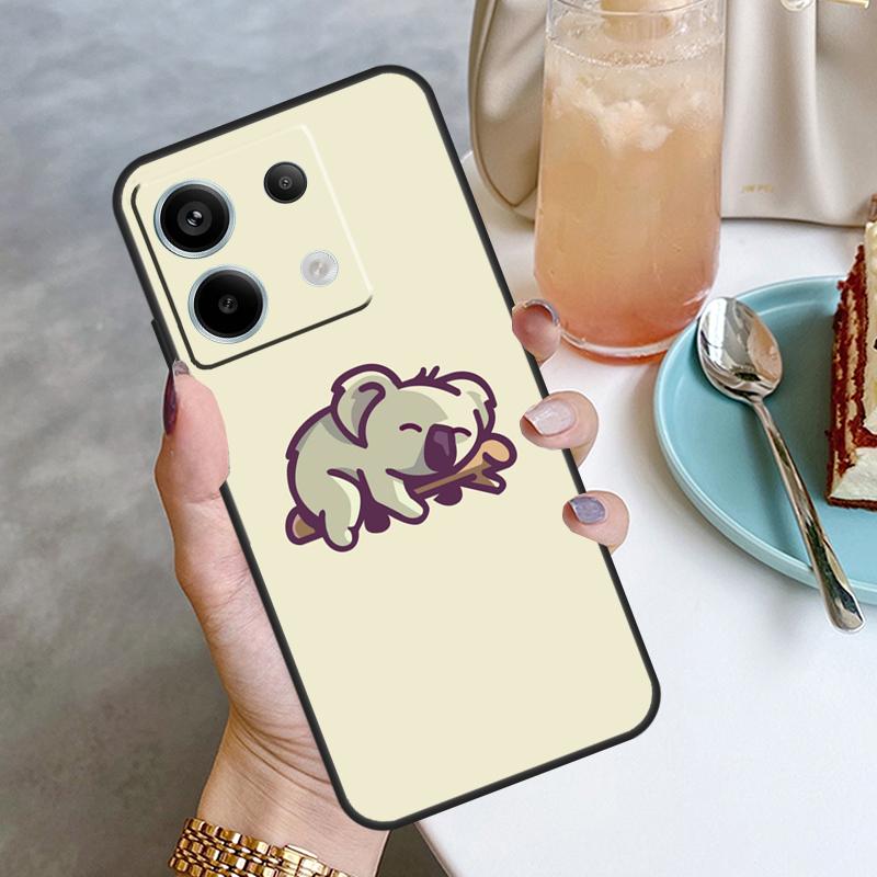 Cute Cartoon Koala Case For Xiaomi Redmi Note 13 8 9 10 11 12 Pro 12S 11S 10S 9S Redmi 13C 9C 10C 12C Cover