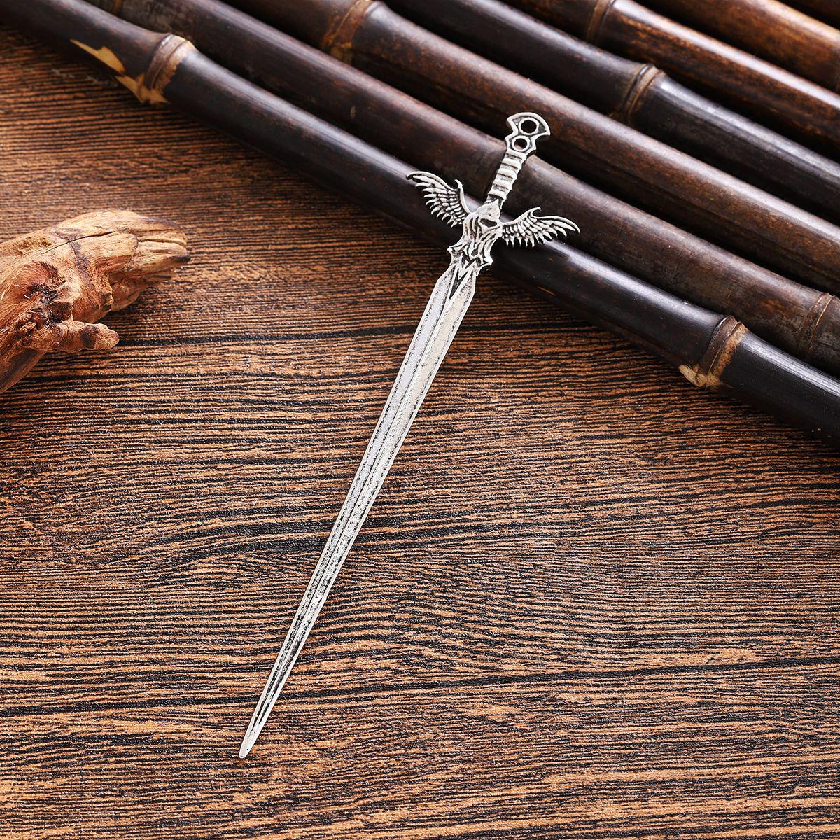 Викинг Крылатый Дьявол Меч Выпрямитель для Волос и Заколка - Модный Аксессуар для Волос для Вечеринок