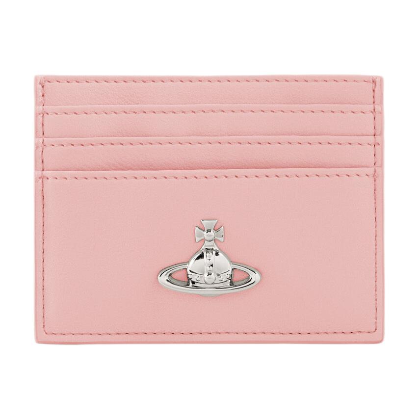 

Vivienne Westwood West Queen 3D Sphere Pattern PU Card Holder Women Card Holder Pink 54030004WS0026PASTELPINK Basic Set (Bag)